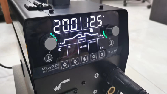 Gran pantalla LED 5kg Cuchara de alambre de aluminio sin gas MIG máquina de soldadura AC220V Voltado de entrada